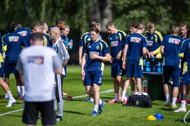 260530 Elliot Stroud of the Swedish national football team at a training session on May 30, 2026 in Stockholm. Photo: Caisa Rasmussen BILDBYRAN COP 353 CR0046 fotboll football soccer fotball landskamp träning practice training sverige sweden sverige a FIFA World Cup, WM, Weltmeisterschaft, Fussball vm bbeng Copyright: CAISAxRASMUSSEN BB260530CR039