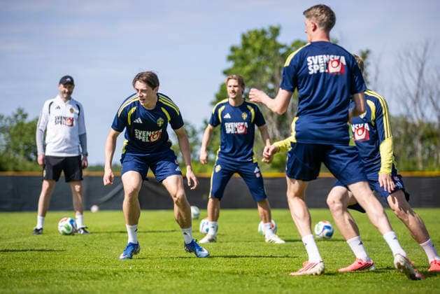 260530 Elliot Stroud of the Swedish national football team at a training session on May 30, 2026 in Stockholm. Photo: Caisa Rasmussen BILDBYRAN COP 353 CR0046 fotboll football soccer fotball landskamp träning practice training sverige sweden sverige a FIFA World Cup, WM, Weltmeisterschaft, Fussball vm bbeng Copyright: CAISAxRASMUSSEN BB260530CR041