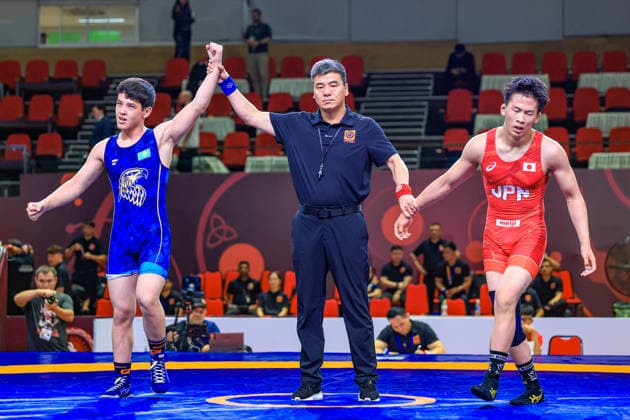 U17, U 17 Wrestling Asian Championships 71kg FS - Adilet Rysbay (KAZ) df. Towa Doi (JPN)