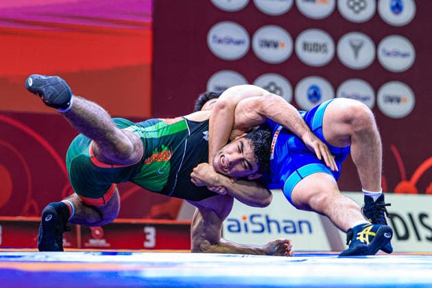 U17, U 17 Wrestling Asian Championships 80kg FS - Shaapbas Esgerov (TKM) df. Yusei Nagata (JPN)