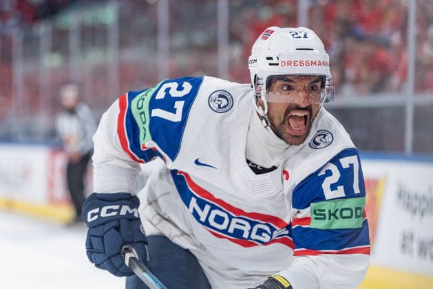 30 05 2026, Zurich, Swiss Life Arena, Ice hockey, Eishockey World Championships Semifinal: Switzerland - Norway, 27 Andreas Martinsen (Norway) Zurich Swiss Life Arena Zurich Switzerland Copyright: xJustPictures.ch StefanxEmchx jp-de-StEm-DSC0014420260530