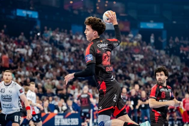 Hamburg 30.05.2026, Handball, Herren, EHF European League Men 2025 26, Halbfinale, MT Melsungen - SG Flensburg-Handewitt Marti Soler (MT Melsungen, 23) beim Torwurf