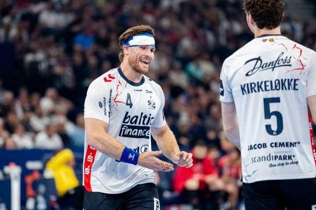 Hamburg 30.05.2026, Handball, Herren, EHF European League Men 2025 26, Halbfinale, MT Melsungen - SG Flensburg-Handewitt Johannes Golla (SG Flensburg-Handewitt, 4) kommt nach Verletzung wieder zurück ins Spiel