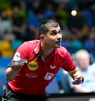 RECORD DATE NOT STATED Kanak Jha im Halbfinale des TTBL Final Four in Frankfurt. Der US-Amerikaner Kanak Jha von Borussia Düsseldorf im Einsatz gegen den TTC Schwalbe Bergneustadt im Halbfinale des TTBL Final Four in Frankfurt am Main in der Süwag Energie Arena am 30. Mai 2026. Frankfurt am Main Hessen Germany