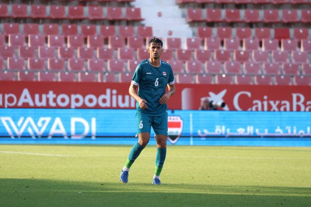 Spain - FIFA Friendly - Iraq vs Andorra - 29 05 2026 SPAIN, GIRONA, MAY 29. Nunaf Al-Tekreeti of Iraq during the FIFA friendly football match between Iraq and Andorra on May 29, 2026 at Estadio Municipal de Montilivi in Girona, Spain. Photo by Manuel Blondeau AOP.Press Girona Estadio Municipal de Montilivi Catalunya Spain Copyright: x ManuelxBlondeau AOP.Pressx AOP20260529-00270