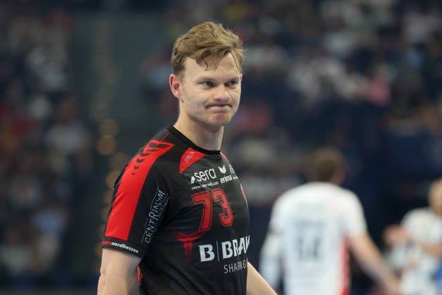 30.05.2026, xgox, Handball - EHF European League Halbfinale MT Melsungen - SG Flensburg-Handewitt v.l. Timo Kastening (Melsungen, 73) enttaeuscht, schaut enttaeuscht, niedergeschlagen, disappointed Hamburg