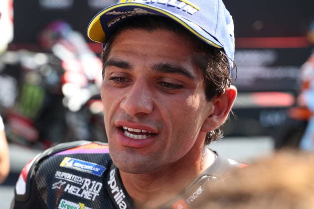 30.05.2026, Autodromo Internazionale del Mugello, Mugello, MotoGP Grosser Preis von Italien 2026 ,im Bild 2.Platz für Jorge Martin (ESP), Aprilia Racing (Photo by Hasan Bratic DeFodi Images) -