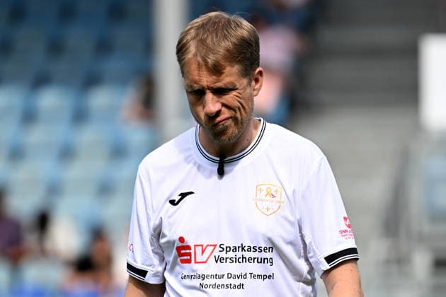 30.05.2026, xsvx, Fussball Langholz Cup 2026, v.l. Oliver Oli Pocher Wiesbaden