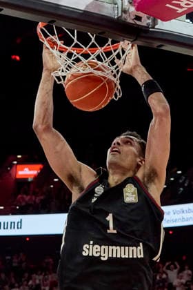 Deutsche Basketball Bundesliga (BBL), FC Bayern München Basketball vs TELEKOM BASKETS Bonn, München FC Bayern Basketball, Bonn TELEKOM BASKETS, 2026-05-30 in München (SAP Garden) DA SILVA Oscar (FC Bayern München Basketball Power Forward (PF) Nr1-FCBB1) sportworld München SAP Garden Bayern Deutschland