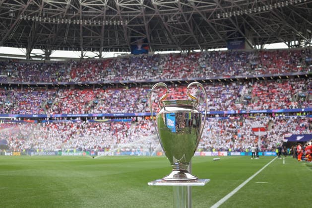 30.05.2026, xzstx, Fussball UEFA Champions League Finale 2026, Paris St. Germain - FC Arsenal London v.l. Symbolfoto, Symbolbild, Symbol, Trophäe, Pokal, trophy (DFL DFB REGULATIONS PROHIBIT ANY USE OF PHOTOGRAPHS as IMAGE SEQUENCES and or QUASI-VIDEO) Budapest