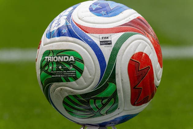 Scotland v Curacao, Friendly International Challenge The Adidas Trionda FIFA World Cup, WM, Weltmeisterschaft, Fussball 2026 match ball during the International Challenge Match - Scotland vs Curacao, Barclays Hampden, Glasgow. 30 May 2026 Hampden Park Barclays Hampden Glasgow Scotland Editorial use only , Copyright: xColinxPoultneyx PSI-24309-0143