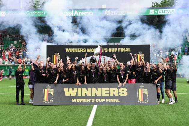 a soccer game between RSC Anderlecht and Zulte Waregem, the final of the Belgian soccer cup, Saturday 30 May 2026, in La Louviere. JILLxDELSAUX  x175469645x
