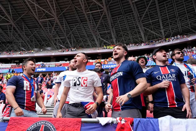 May 30, 2026, Budapest, Budapest, Hungary: Fans of Pairs Saint-Germain are seen during the UEFA Champions League Final 2026 match between Paris Saint-Germain and Arsenal FC at Puskas Arena on May 30, 2026 in Budapest, Hungary. Paris Saint-Germain V Arsenal FC - UEFA Champions League Final 2026  - ZUMAa181 20260530_zaa_a181_002 Copyright: xDennisxAgyemanx