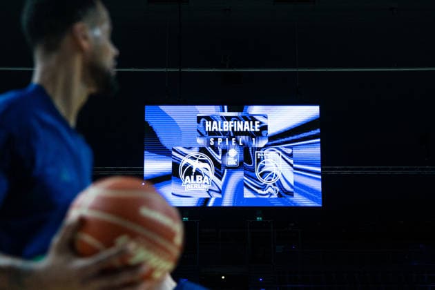 Alba Berlin gegen Bamberg Baskets vor dem Spiel 30.05.2026, Alba Berlin vs Bamberg Baskets, Basketball, BBL, Max-Schmeling Halle, Berlin DFL regulations prohibit any use of photographs as image sequences and or quasi-video. Copyright: HMBxMedia xFinnxWeidmann