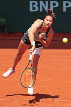 RECORD DATE NOT STATED 30th May 2026; Roland Garros, Paris, France; 2026 French Open Tennis, Day 12; Diane Parry (FRA) serves to Amanda Anisimova (USA) JonxBromley