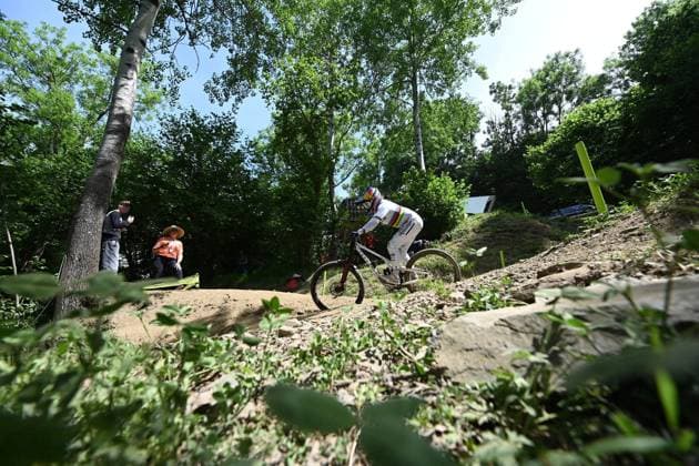 COUPE DU MONDE DE VTT 2026 LOUDENVIELLE BASTIEN ARBERET MAXPPP VALENTINA HOLL , CHAMPIONNE DU MONDE COUPE DU MONDE DE VTT UCI MOUNTAIN BIKE 2026 A LOUDENVIELLE PEYRAGUDES, HAUTES-PYRENEES EPREUVE DOWNHILL DESCENTE DHI QUALIFICATION LE 30 MAI PYRENEES BIKE FESTIVAL PBF - 2026 UCI Mountain Bike World Cup – Loudenvielle–Peyragudes (France) LOUDENVIELLE HAUTES-PYRENEES FRANCE  Copyright: xBASTIENxARBERET MAXPPP MAXPPPxBASTIENxARBERETx BAR_5506 BAR2026053024