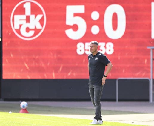 Fussball - Oberliga- Saison 2025 26 Fritz-Walter-Stadion 30.052026 1. FC KaiserslauternU21(fck) - FV Eppelborn (ep) 5:0 Trainer Alexander BUGERA (1. FC Kaiserslautern U21, U 21 1. FC Kaiserslautern