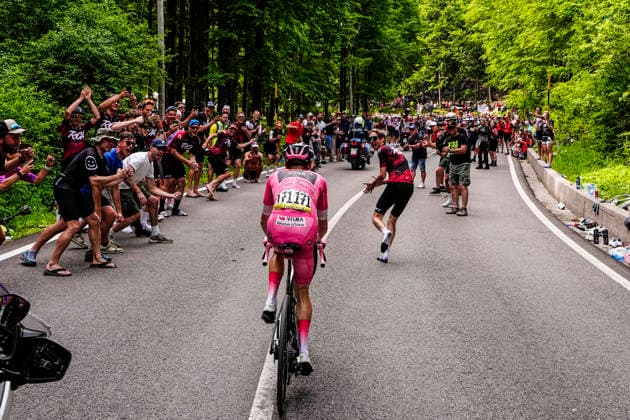 DenmarkÕs Jonas Vingegaard Hansen of Team Visma Lease A Bike during Stage 20 of the Giro dÕItalia, from Gemona del Friuli to Piancavallo, Italy, Saturday, May 30, 2026.  Copyright: xFabioxFerrari LaPressex