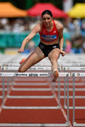 ATHLETICS - Hypomeeting Goetzis 2026 GOETZIS,AUSTRIA,30.MAY.26 - ATHLETICS - World Athletics Combined Events Tour, Hypomeeting, heptathlon, 100m hurdles. Image shows Sophie Weissenberg (GER).  GEPAxpictures xOliverxLerch