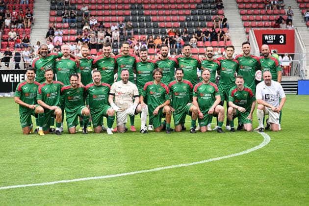 30.05.2026, xsvx, Fussball Langholz Cup 2026, v.l. Teamfoto Kreisliga Allstars Wiesbaden