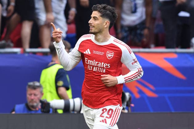 Fußball Champions League Finale Paris Saint-Germain - FC Arsenal am 30.05.2026 in der Puskas Arena in Budapest Torjubel zum 0:1 durch Kai Havertz ( Arsenal )