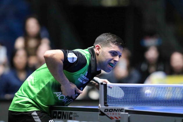 kirill Geramenko (SV Werder Bremen) GER Frankfurt TTBL Liebherr Finale Four FC Saarbruecken vs. SV Werder Bremen, Tischtennis Suewag Energie Arena 30.05.2026. GER Frankfurt TTBL Liebherr Finale Four Tischtennis Suewag Energie Arena Deutsche Meiterschaft 30.05.2026. Frankfurt Copyright: xEibner-Pressefoto JoergxHirschx EP_JHH
