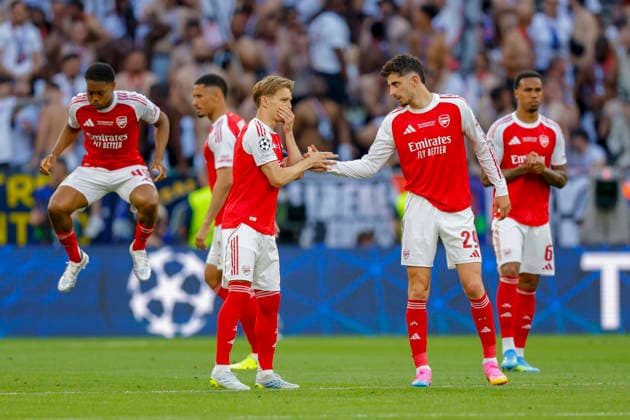 UEFA Champions League Final 2026 Paris Saint Germain Arsenal Budapest, Hungary 20260530 Arsenal s Martin odegaard and Arsenal s Kai Havertz during the Champions League final football match between Paris Saint Germain and Arsenal at Puskas Arena Photo Svein Ove Ekornesvag NTB Budapest Hungary EDITORIAL USE ONLY RESTRICTED USE FOR BETTING COMPANIES  Copyright: xSveinxOvexEkornesvagx xNTBx