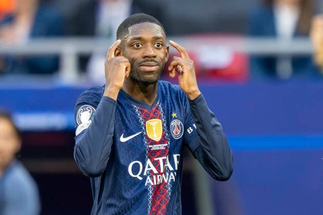 SOCCER - UEFA CL, PSG vs Arsenal BUDAPEST,HUNGARY,30.MAY.26 - SOCCER - UEFA Champions League, final, Paris Saint-Germain vs Arsenal FC. Image shows the rejoicing of Ousmane Dembele (PSG).  GEPAxpictures xAvnixRetkoceri