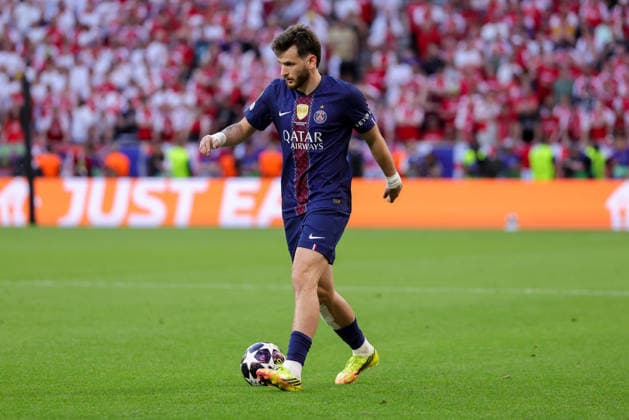 BUDAPEST, HUNGARY - MAY 30: Khvicha Kvaratskhelia of Paris Saint-Germain during the UEFA Champions League 2026 Final between Paris Saint-Germain and Arsenal FC at Puskas Arena on May 30, 2026 in Budapest, Hungary.  Copyright: xRenexNijhuis MBxMediax