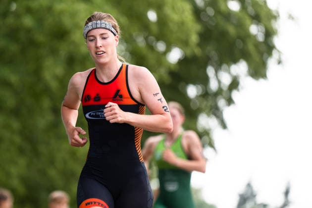 1. Triathlon-Bundesliga Kraichgau Katharina KruÌˆger (GER, PV Triathlon TG Witten) Ubstadt-Weiher Deutschland