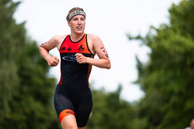 1. Triathlon-Bundesliga Kraichgau Katharina KruÌˆger (GER, PV Triathlon TG Witten) Ubstadt-Weiher Deutschland