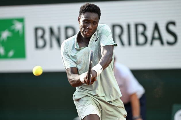 2026 French Open, Roland-Garros - Day 7 PARIS, FRANCE - MAY 30: Moise Kouame of France in action against Alejandro Tabilo (not seen) of Chile during the match in the Men s Singles third-round on Day Seven of the 2026 French Open at the Roland-Garros Complex in Paris on May 30, 2026. Burak Akbulut Anadolu Paris France. Editorial use only. Please get in touch for any other usage.  Copyright: x2026xAnadoluxBurakxAkbulutx
