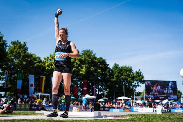 51. Hypomeeting, Goetzis (AT), 30.05.2026 GOETZIS, SWITZERLAND - MAY 30: Sandra ROETHLIN of Switzerland competes in the shot put of the womens heptathlon at the 51. Hypomeeting, Goetzis (AT) on May 30, 2026 in Goetzis, Switzerland. Copyright: xBEAUTIFULxSPORTS UlfxSchillerx