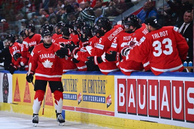 Dylan Holloway of Canada during the semifinal match Canada vs Finland at the 2026 IIHF Ice hockey, Eishockey World Championship, WM, Weltmeisterschaft on May 30, 2026, Zurich, Switzerland. (CTKxPhoto RadekxPetrasek) CTKPhotoP2026053005365  CTKPhotoP2026053005365
