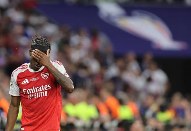 Madueke Noni , PSG Paris Saint Germain-Arsenal Champions League Finale , Fußball , in dem Puskas Arena Stadion , in Budapest , Ungarn . Mai 30 , 2026 . Photo by: Davide Elias IPA Photo Pressefoto DENL Copyright: xDavidexEliasx