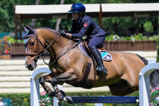 EQUITATION - International Equitation - Piazza di Siena - 93rd CSIO of Rome 2026 Photo by IPA ABACAPRESS.COM85190240 - Giulia Martinengo Marquet (ITA) competes in prix n.7 LORO PIANA Trophy during the CSIO of Rome Piazza di Siena 2026 at Villa Borghese in Rome, Italy on May 30, 2026 (Photo by Fabrizio Corradetti LiveMedia) Rome Italy  Copyright: xIPAxSport ABACAx