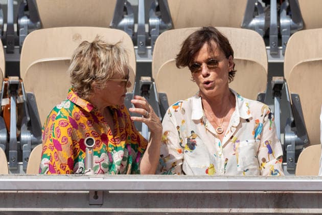 2026 French Open - Celebrities In Stand Day 7 NB Muriel Robin, Anne Le Nen in stand day 7 during the 2026 French Open at Roland Garros on May 30, 2026 in Paris, France. Photo by Nasser Berzane ABACAPRESS.COM  Copyright: xBerzanexNasser ABACAx