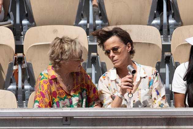 2026 French Open - Celebrities In Stand Day 7 NB Muriel Robin, Anne Le Nen in stand day 7 during the 2026 French Open at Roland Garros on May 30, 2026 in Paris, France. Photo by Nasser Berzane ABACAPRESS.COM  Copyright: xBerzanexNasser ABACAx