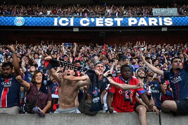 PSG - Arsenal retransmission de la finale PHOTOPQR OUEST FRANCE Stéphane Geufroi ; Paris ; 30 05 2026 ; Le Paris Saint-Germain affronte Arsenal en finale de la Ligue des Champions ce samedi 30 mai à Budapest. Pour l occasion, le club parisien organise une retransmission au Parc des Princes, devant 48 000 supporters. - Live coverage of the UEFA Champions League final between Paris Saint-Germain and Arsenal F.C. this Saturday, May 30, at 6:00 p.m., at the Parc des Princes in Paris Paris France  Copyright: xPHOTOPQR OUESTxFRANCE MAXPPPxStéphanexGeufroix 20260530OFR3189 20260530OFR3189