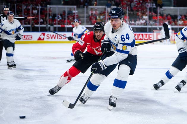 260530 Mikael Granlund of Finland during the 2026 IIHF Ice hockey, Eishockey World Championship, WM, Weltmeisterschaft semifinal match between Canada and Finland on May 30, 2026 in Zürich. Photo: Jesper Zerman BILDBYRAN kod JZ JZ0738 ishockey ice hockey ishockey-vm 2026 vm 2026 iihf world championship semifinal semifinals kanada canada finland bbeng Copyright: JESPERxZERMAN BB260530JZ130