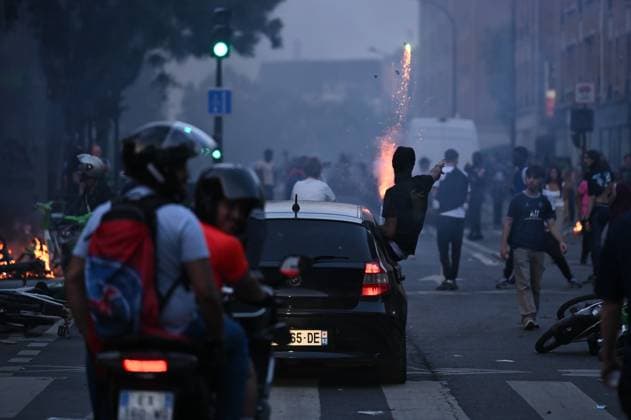 Tensions between PSG fans and the police following PSG’s victory over Arsenal in the Champions League final in Paris on 30 May 2026. - 30 05 2026 - France Ile-de-France (region) Paris -  JulienxMattiax xLexPictorium LePictorium_0335047