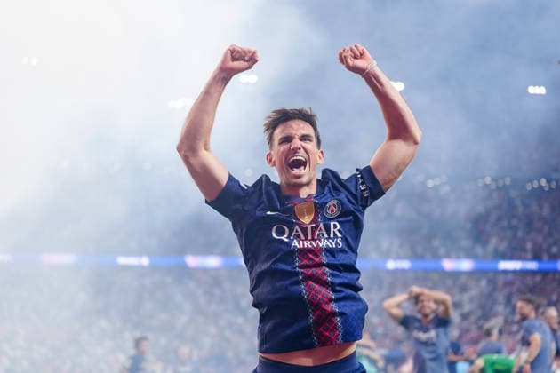 Paris Saint-Germain v Arsenal FC - UEFA Champions League Final 2026 Fabian Ruiz of Paris Saint-Germain FC celebrates the victory at the end of the UEFA Champions League Final match between Paris Saint-Germain FC and Arsenal FC at Puskas Arena on May 30, 2026 in Budapest, Hungary Budapest Puskas Arena Hungary Hungary Copyright: xGiuseppexMaffiax 260530UCLFinal_PSG-Arsenal_GM_09844