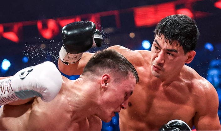 RUSSIA, YEKATERINBURG - MAY 31, 2026: Russia s Dmitry Bivol (R) and Germany s Michael Eifert fight in their main event bout over the IBF and WBA World Light Heavyweight Champion titles as part of an RCC Boxing event at the UGMK Arena RCC Boxing Event In Yekaterinburg, Russia  - ZUMAt113 20260531_zaa_t113_007 Copyright: xDonatxSorokinx