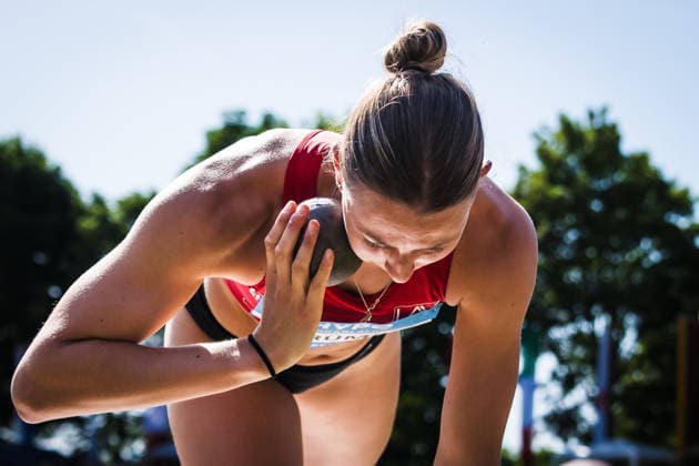 51. Hypomeeting, Goetzis (AT), 30.05.2026 GOETZIS, SWITZERLAND - MAY 30: Liana TRUEMPI of Switzerland competes in the shot put of the womens heptathlon at the 51. Hypomeeting, Goetzis (AT) on May 30, 2026 in Goetzis, Switzerland. Copyright: xBEAUTIFULxSPORTS UlfxSchillerx