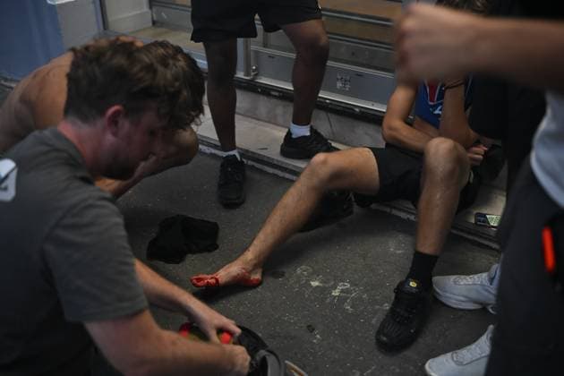 Tensions between PSG fans and the police following PSG’s victory over Arsenal in the Champions League final in Paris on 30 May 2026. - 30 05 2026 - France Ile-de-France (region) Paris -  JulienxMattiax xLexPictorium LePictorium_0335090