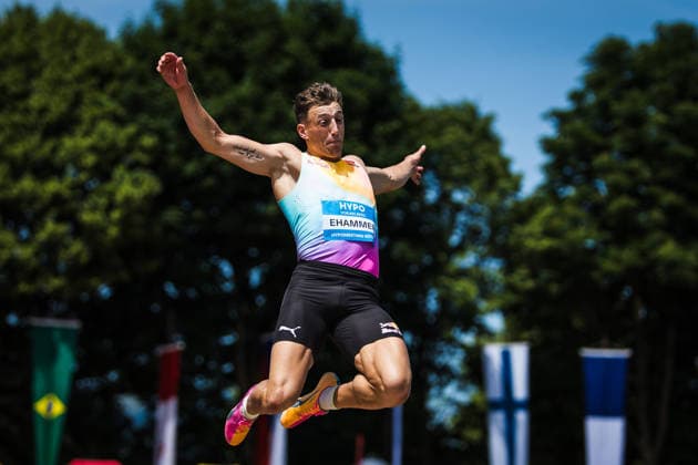 51. Hypomeeting, Goetzis (AT), 30.05.2026 GOETZIS, SWITZERLAND - MAY 30: Simon EHAMMER of Switzerland competes in the long jump of the mens decathlon at the 51. Hypomeeting, Goetzis (AT) on May 30, 2026 in Goetzis, Switzerland. Copyright: xBEAUTIFULxSPORTS UlfxSchillerx