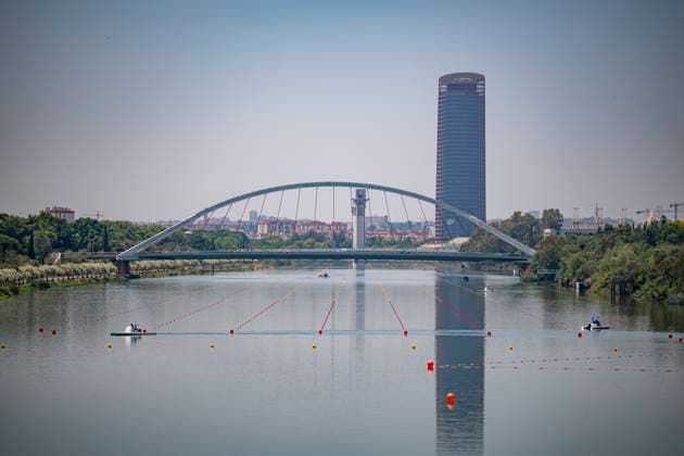 Seville, Spain. 30 May 2026. Front view of the canal at the World Rowing Cup 1 2026 at CEAR La Cartuja. Copyright: xDavidxSarmientox xVWPicsx DSG-0858