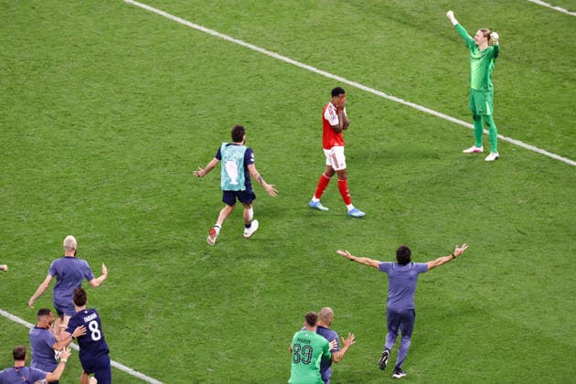 Arsenal v PSG 30 May 2026, Budapest - UEFA Champions League Final - Arsenal v Paris Saint-Germain - Gabriel of Arsenal reacts after missing the decisive penalty in the penalty shoot out - Photo: Jacques Feeney Offside. Budapest Hungary Copyright: xJacquesxFeeneyx xOffsidexOffside