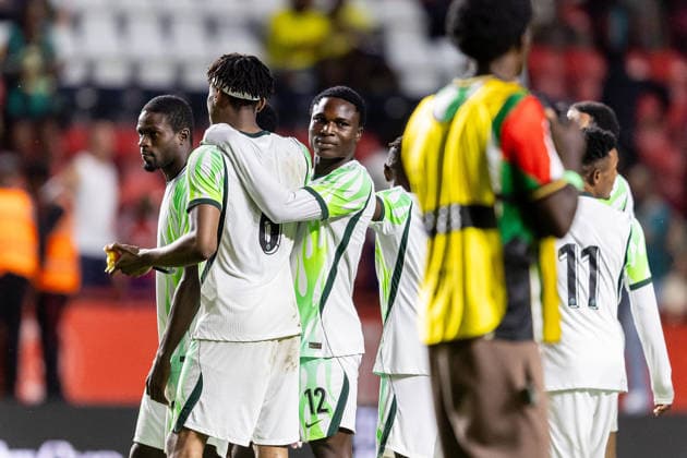 Jamaica v Nigeria, Unity Cup London 2026, Cup Final Nigeria players celebrate 3-00 win after the Unity Cup London 2026 match between Jamaica and Nigeria at The Valley, London, UK on 30 May 2026. London The Valley Greater London UK Editorial use only , Copyright: xManjitxNarotrax PSI-24353-0071
