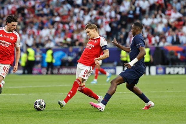 Martin Odegaard (Arsenal), MAY 30, 2026 - Football Soccer : UEFA Champions League final match between Paris Saint-Germain - Arsenal FC at the Puskas Arena in Budapest, Hungary. Noxthirdxpartyxsales  aflo_332570302